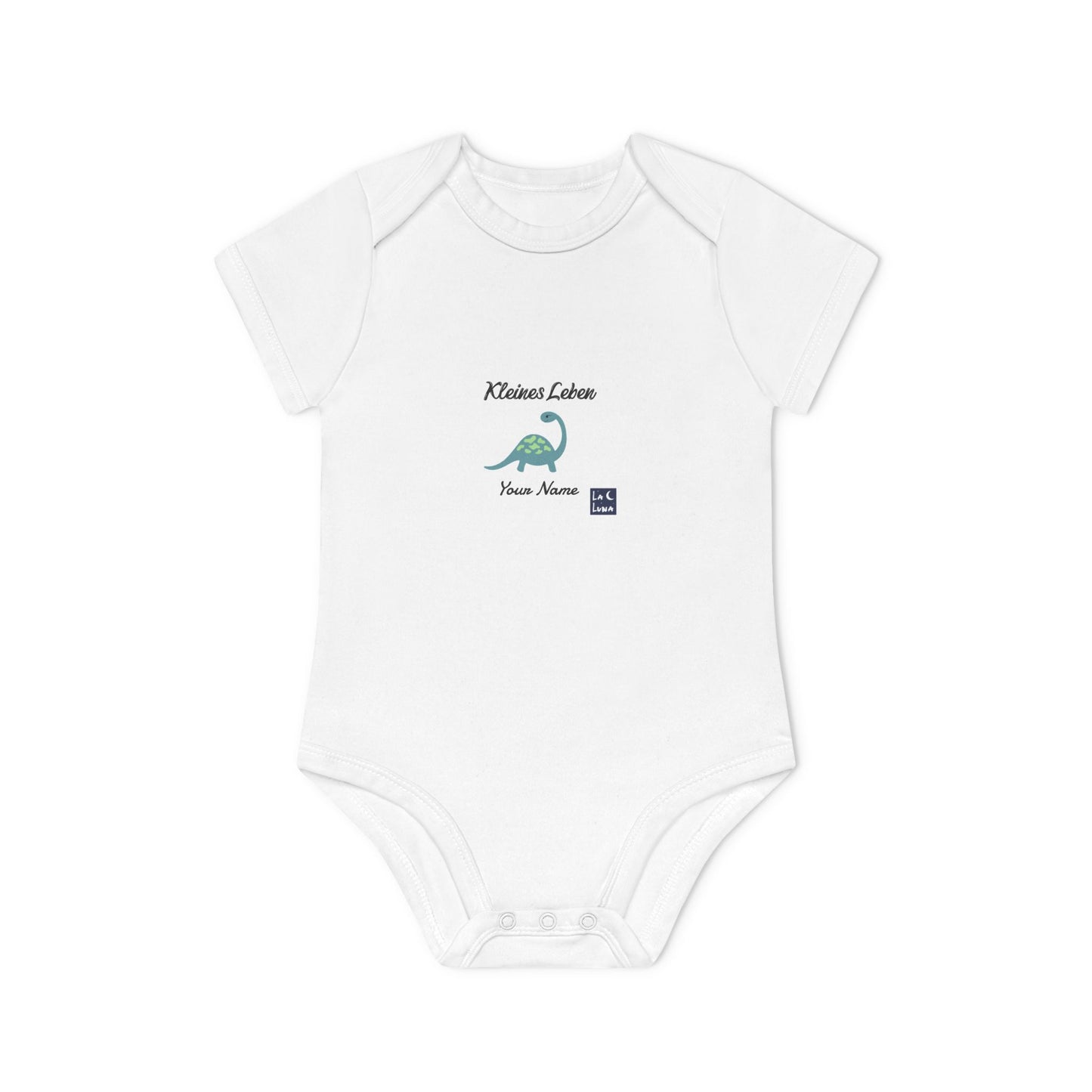 Baby Body - kleines Leben - kurzarm Bio Baumwolle - personalisierbar