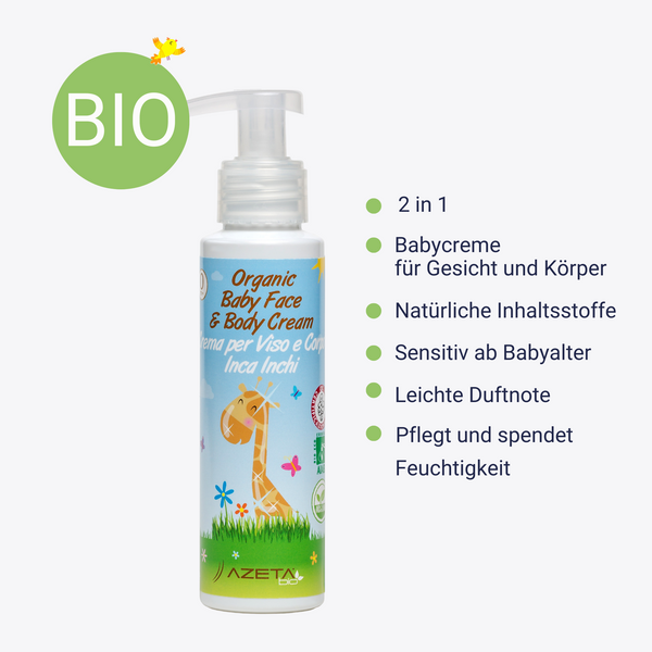 Bio Baby Gesicht und Körper Creme